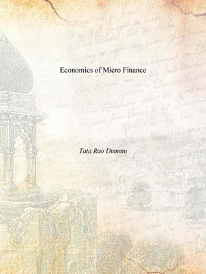 cover image of Economics of Micro Finance